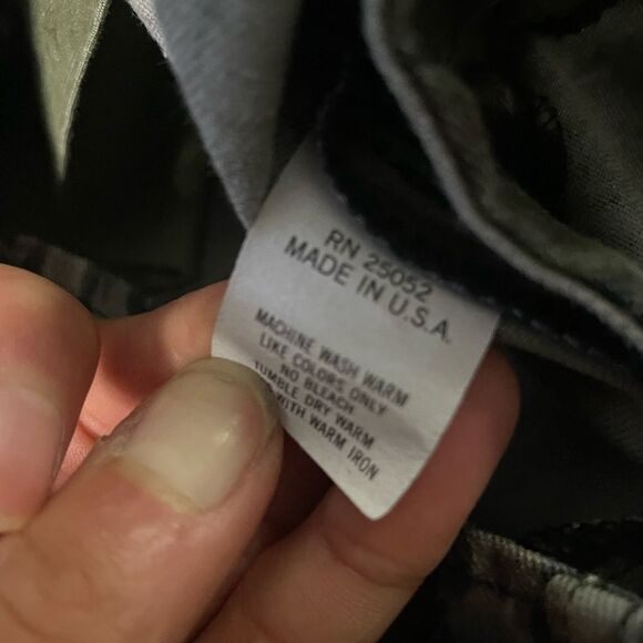 Military Stripe Flower Camo Pants Gung Ho Vintage Size 32 - Picture 8 of 12